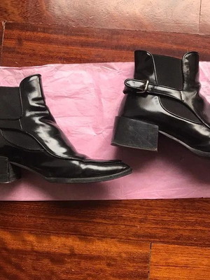 Zara Woman women's boots used, size 40, black