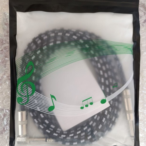 Anpro Guitar Cable 3 Meters New with Black and White Cotton Braided Cover