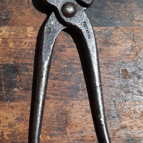 Toutain Vintage Carpenter's Pincers used, 19 cm, 1920-1940