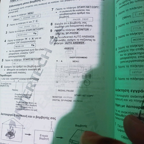 Panasonic user manual like new