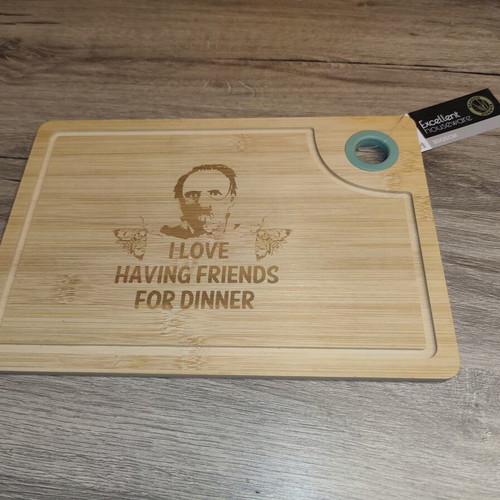 Bamboo Cutting Board 30x20cm with Engraving, New