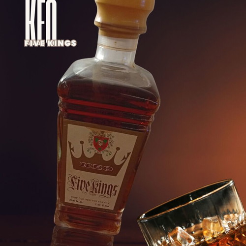 KEO Five Kings Very Old Reserve Brandy new, vintage Cypriot