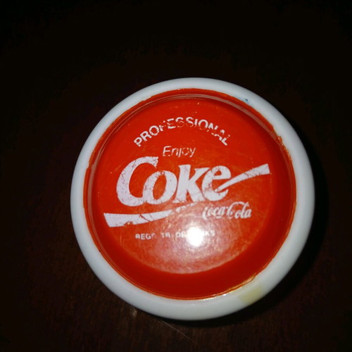 Coca-Cola yo-yo collectible from the 80s used