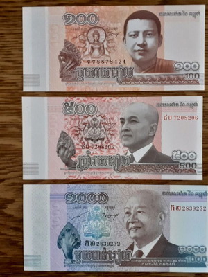 Καμπότζη πακέτο 100, 500, 1.000 ριέλ (2012-2014)