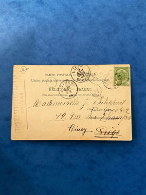 Καρτ ποστάλ vintage μεταχειρισμένη, Βέλγιο