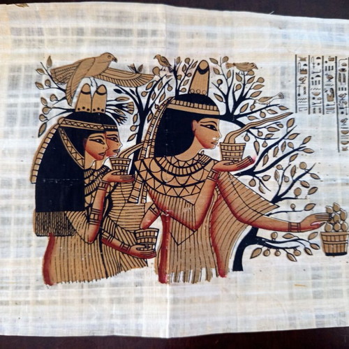 Authentic Egyptian Papyrus handmade, like new, 41x31 cm