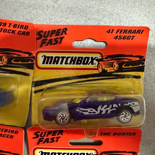 Matchbox SuperFast collectible 4 pieces new, carded