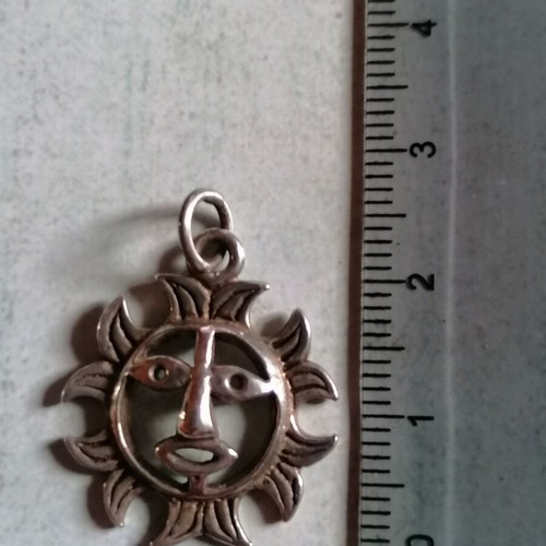 Silver 925 sun pendant new