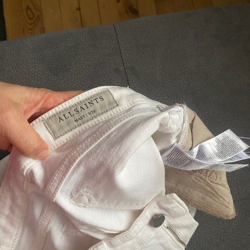 All Saints white jeans like new, size S / 36 / 8