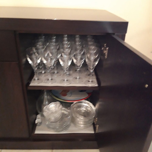 Wenge wood buffet with 2 mirrors like new