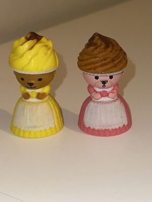 Mini Cupcake Bear Toys used, set of two