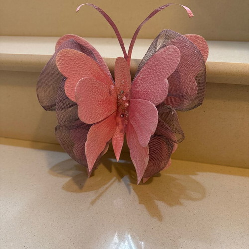 Metal wall decoration butterfly like new