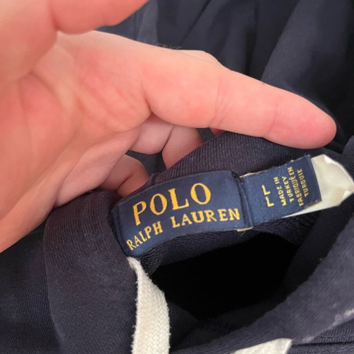 Polo Ralph Lauren hoodie blue, size large, like new