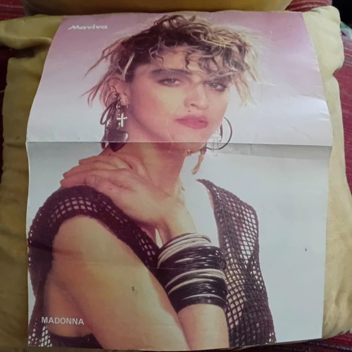 Madonna vintage poster from Manina used, 28cm × 20cm