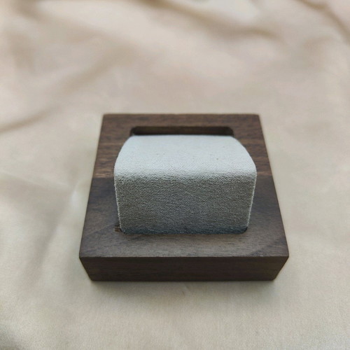 Earring display stand new, wooden, beige and brown