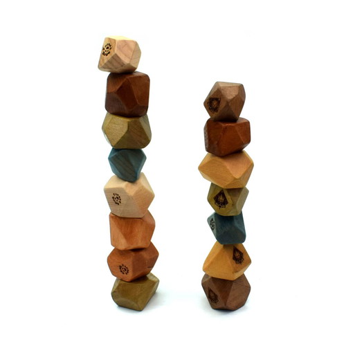 Mini Diamonds Wooden Balance Game new, 15 pieces, colorful