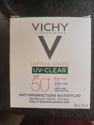 Vichy Capital Soleil UV Clear SPF50+ Αντιλιακό προσώπου 12x3ml καινούργιο