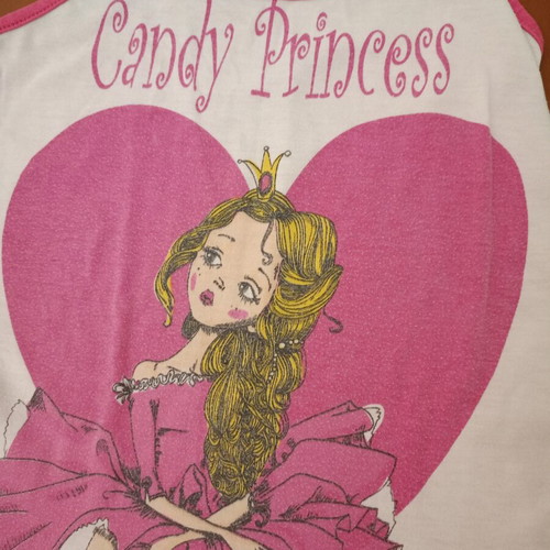 Candy Princess pink summer nightdress used, 100% cotton, size 8