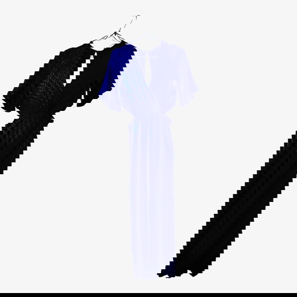 Μπλε ρουά ολόσωμη φόρμα cut out XS