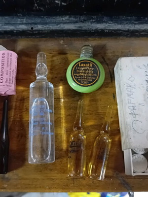 Pharmacy items used, all together
