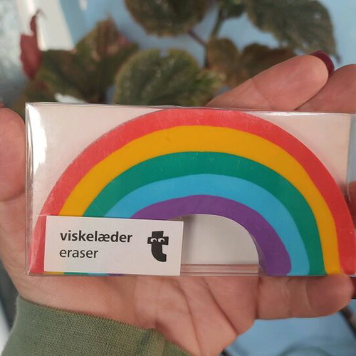 Big rainbow eraser new in original packaging