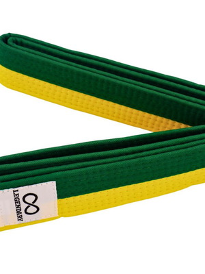 Legendary yellow/green martial arts belt new
