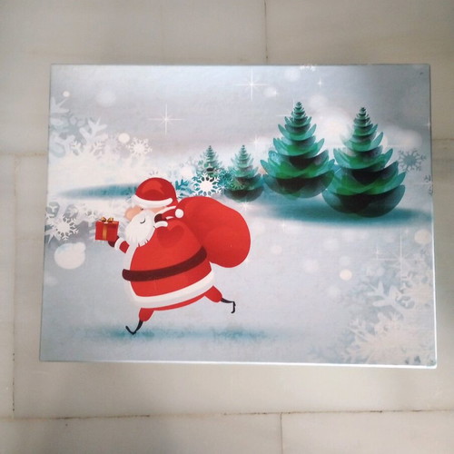 Christmas box new made of pressed paper