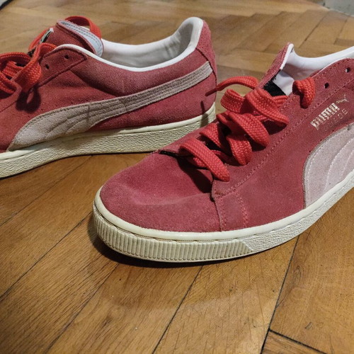 Puma Suede sneakers used, size 47-47.5, red