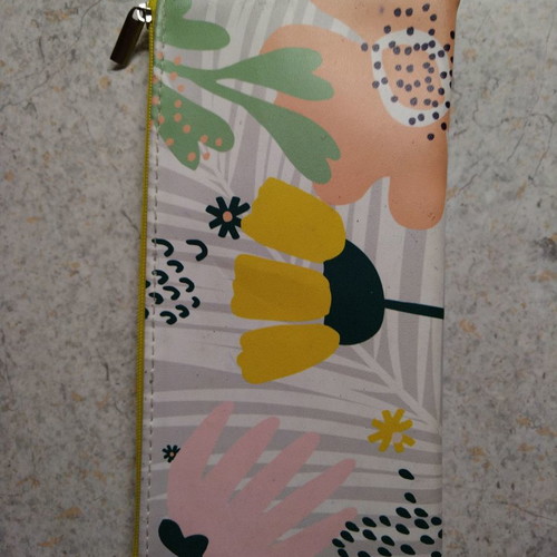 Pencil case with floral design