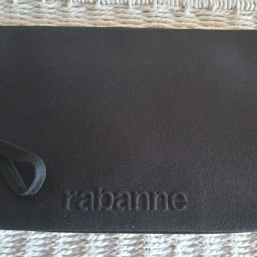 Rabanne toiletry bag new, black unisex multipurpose pouch