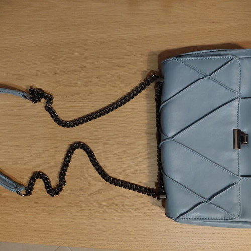 Zara shoulder bag like new, turquoise with chain strap