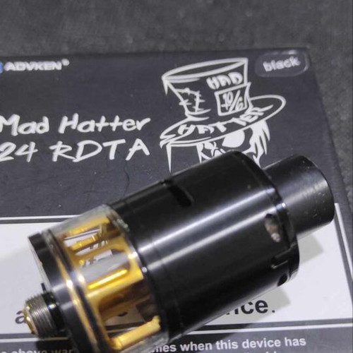 Advken Mad Hatter RDTA black like new