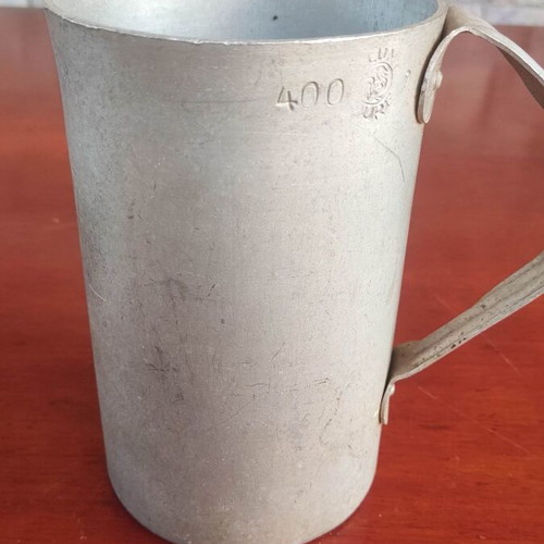 Military aluminum canteen used