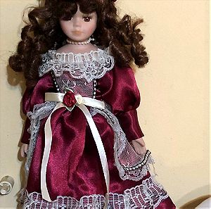Χειροποίητη Κούκλα Παραδοσιακής Ενδυμασίας, Πιθανή Πορσελάνινη, Συλλεκτική, Αντίκα, Διακοσμητική Vintage Κούκλα Παλαιοπωλείου 30 CM