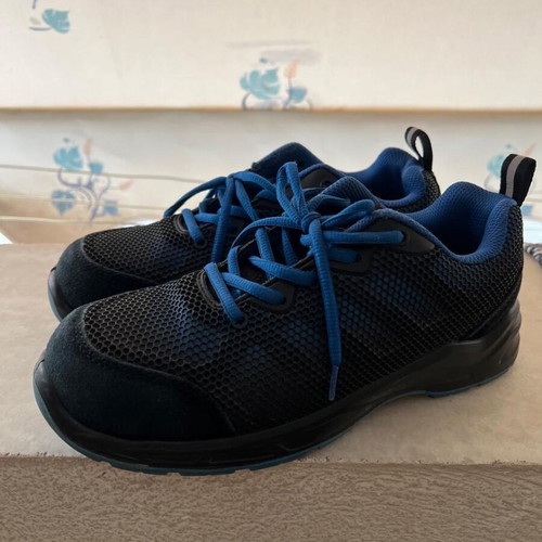 Bennon safety shoes used, size 38.5, black and blue