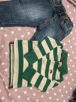 Baby clothes 2 pieces like new, blouse and jeans 3-6 months from Zara
