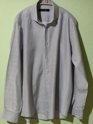 Achille men's shirt, gray, size L