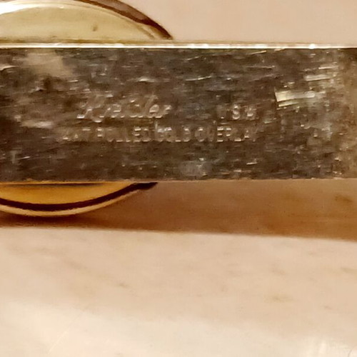 Kreisler USA tie clip gold plated 14k like new