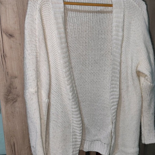 Knitted cardigan white XXXL used
