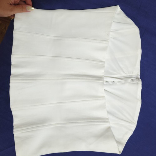 Corset top Zara white beige, new, strapless, size XL