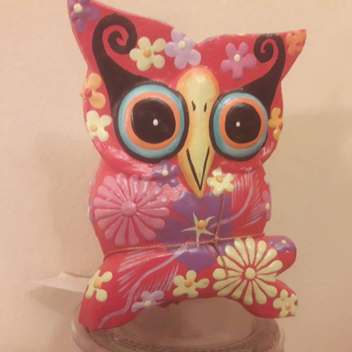 Handmade decorative owl from Bali
