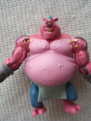 Φιγούρα TMNT Meat Sweats Playmates 2018 σε καλή κατάσταση με σημάδια
