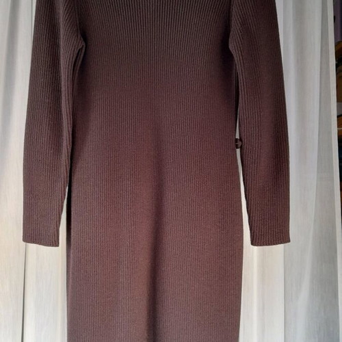 Alain Manoukian brown ribbed long cardigan like new, size M