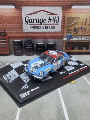 Alpine-Renault A110 1800 μεταλλικό μοντέλο 1:43 Tour de Corse 1973