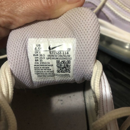 Nike Air Max 97 GS like new, size 36.5, Violet Frost color