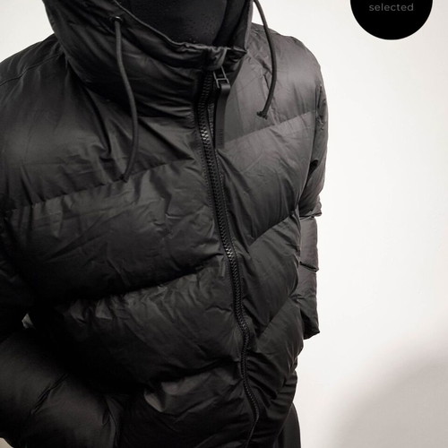 Rains Alta Long Puffer Jacket new, size L, black
