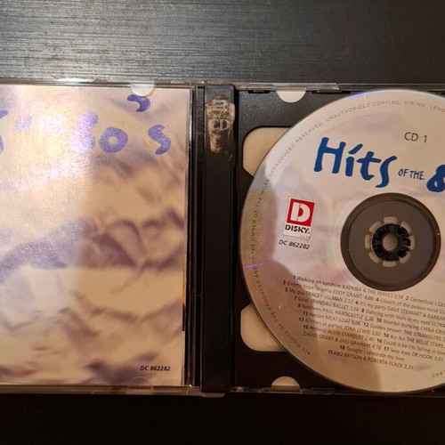 Hits Of The 80's 2xCD compilation used, pop