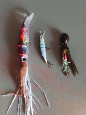 Spinning fishing lures set