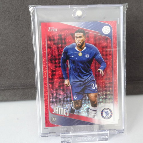 Topps UEFA Club Competitions 2025-26 Reece James Red Sparkle Parallel card Chelsea FC like new