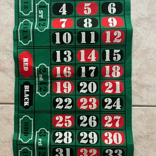 Roulette and Black Jack board game used, complete set